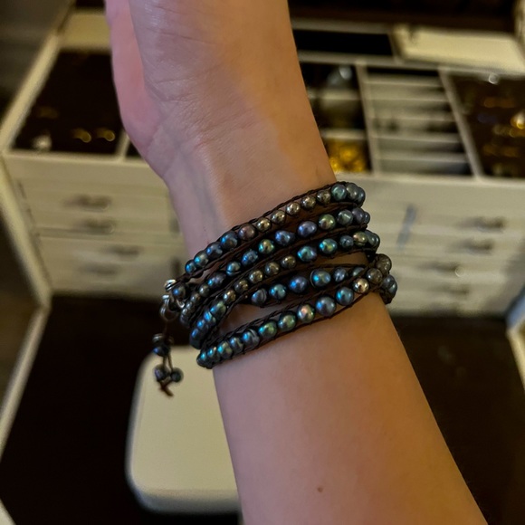Chan Luu real blue pearl wrap bracelet - Picture 4 of 4